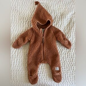 SOLD Mini A Ture Copenhagen Baby Hooded Fleece Snow Suit Size 1 Month Newborn